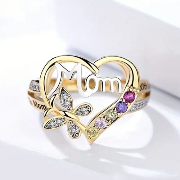 New Artificial Diamond Decor Finger Ring, Fashion Rhinestone Ring, T1B7B - Picture 1 of 4